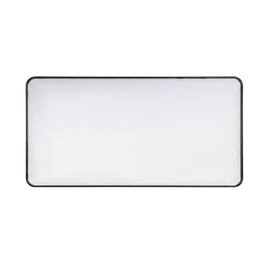 Elegant Decor - Contour Metal Rectangle Mirror 30x60 - Black