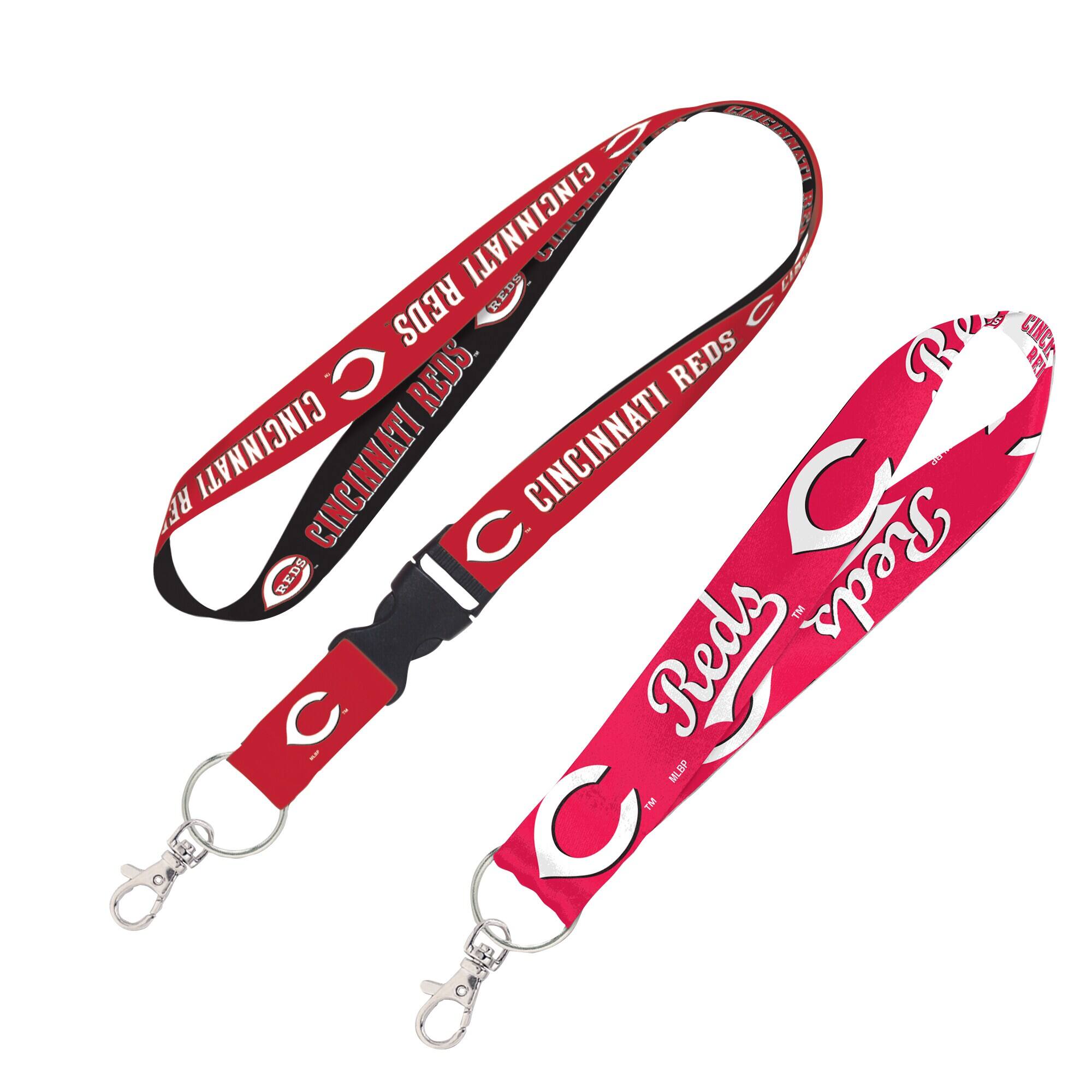 WinCraft - Cincinnati Reds 2-Pack Lanyard with Detachable Buckle & Key Strap Set - Multicolor