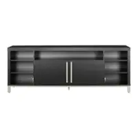 Insignia™ - TV Stand for Most TVs Up to 80” with Gaming Nook - Black - Front_Zoom