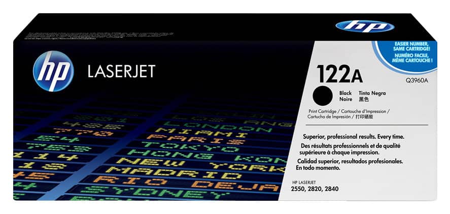 Front. HP - 122A High-Yield Toner Cartridge - Black.