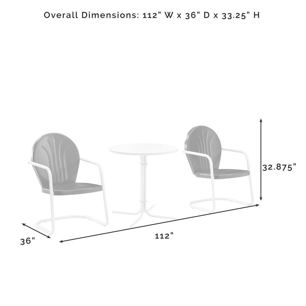 Overall Dimensions: 112" W x 36" D x 33.25" H  
32.875"  
36"  
112"