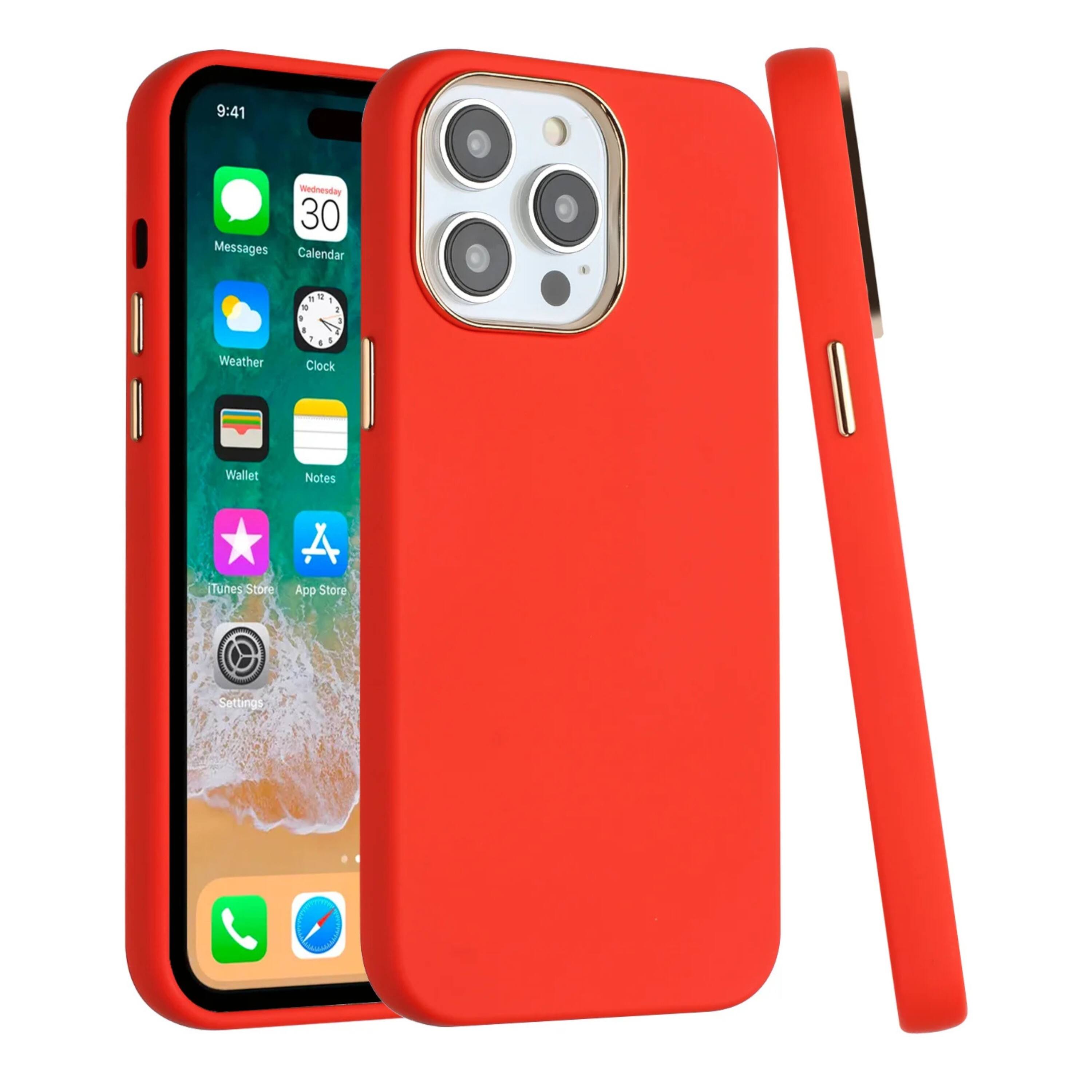 Kitcheniva Premium Soft Touch Phone Case With Chrome Buttons For iPhone ...
