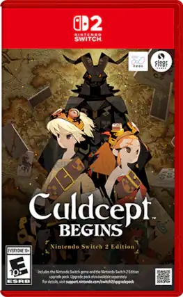 2 NINTENDO SWITCH. 0.0 clear neos river ..... 4/234 Culdcept™ BEGINS Nintendo Switch 2 Edition EVERYONE 10+ E 10+ Includes the Nintendo Switch game and the Nintendo Switch 2 Edition Upgrade pack. Upgrade pack also available separately. Switch 2 Edition ESRB For details, visit support.nintendo.com/switch2/upgrodepock - RP (Rating Pending)