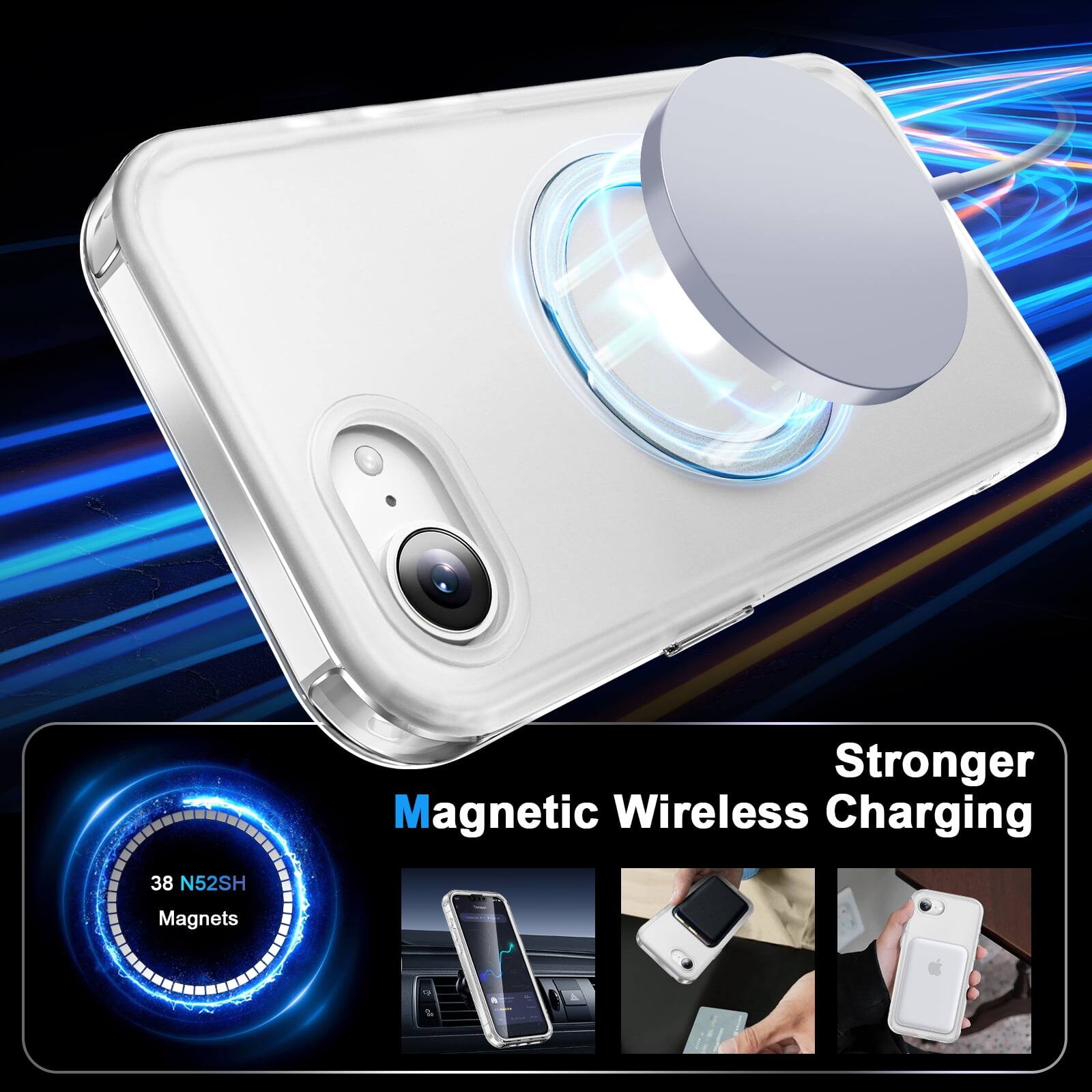 Stronger Magnetic Wireless Charging  
38 N52SH Magnets