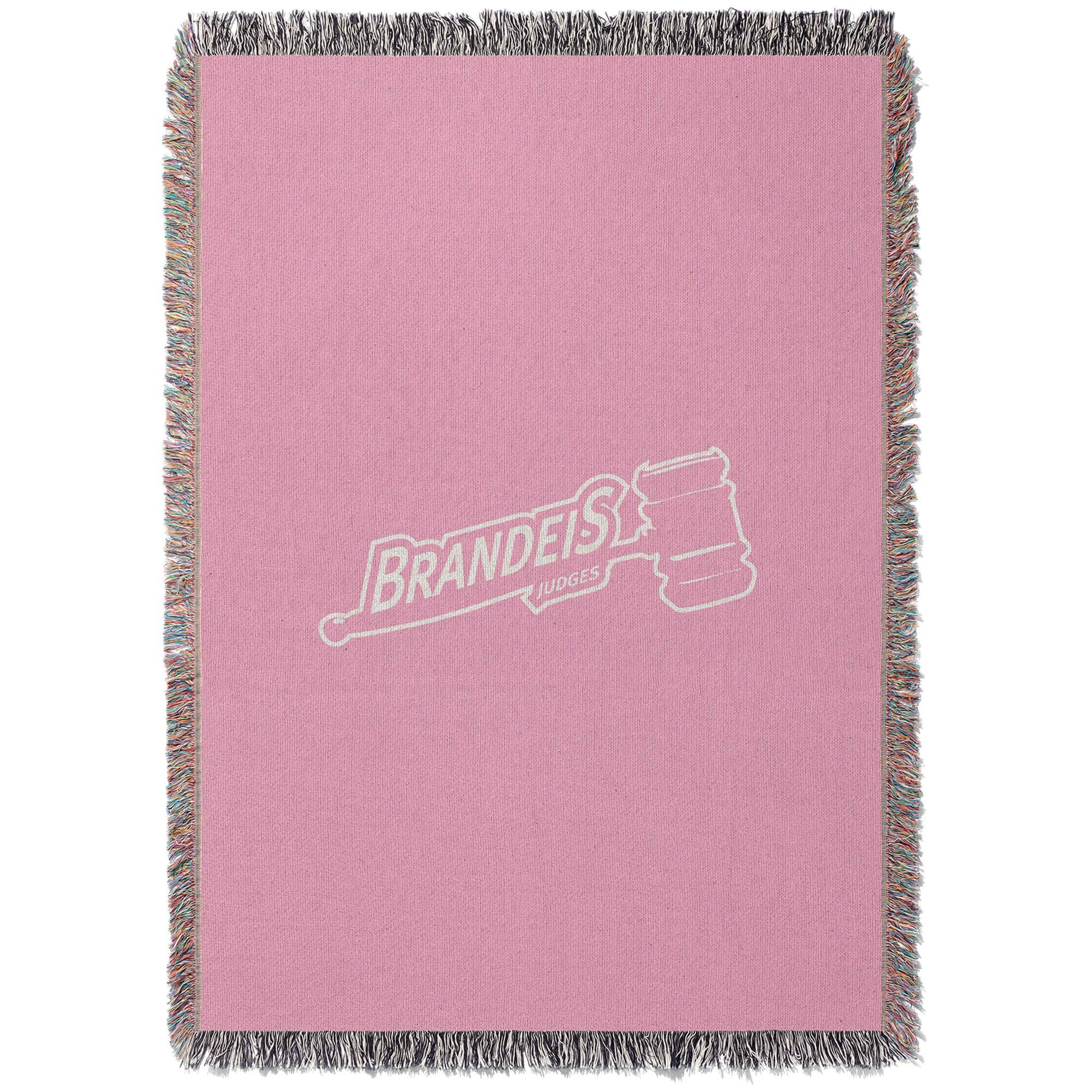 Chad & Jake - Brandeis University Judges Woven Blanket - Pink