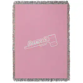 Chad & Jake - Brandeis University Judges Woven Blanket - Pink