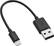 Alt View 1. Dynex™ - 4" Lightning Charge-and-Sync Cable - Black.