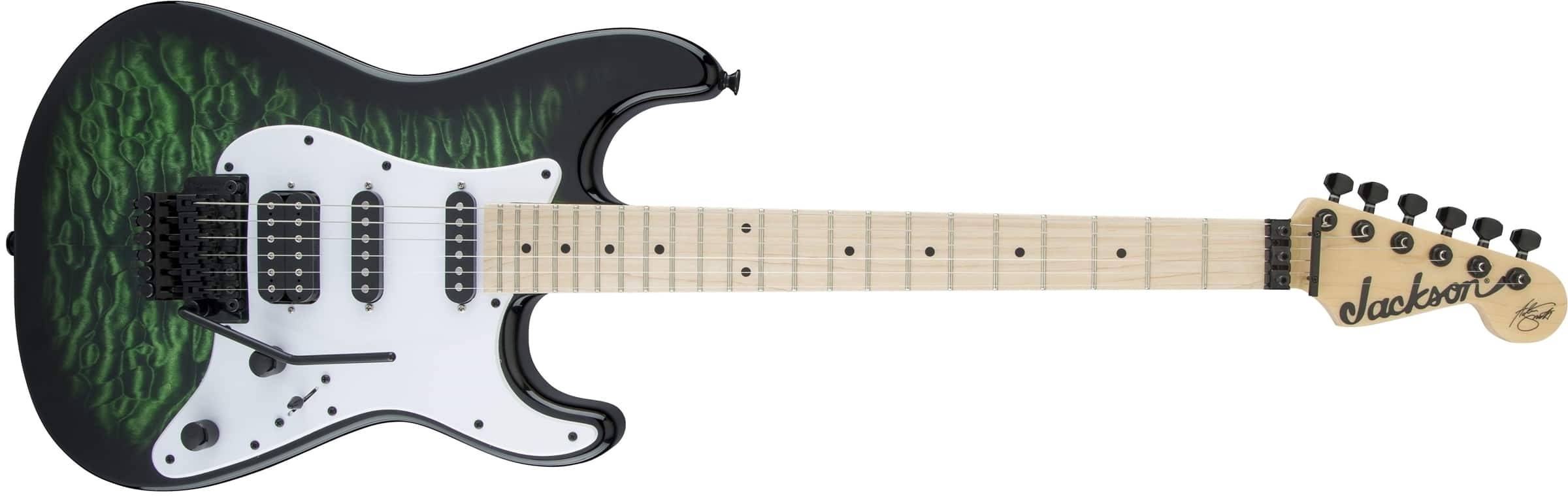 Jackson - X Series Signature Adrian Smith SDXQM Electric Guitar Transparent Green