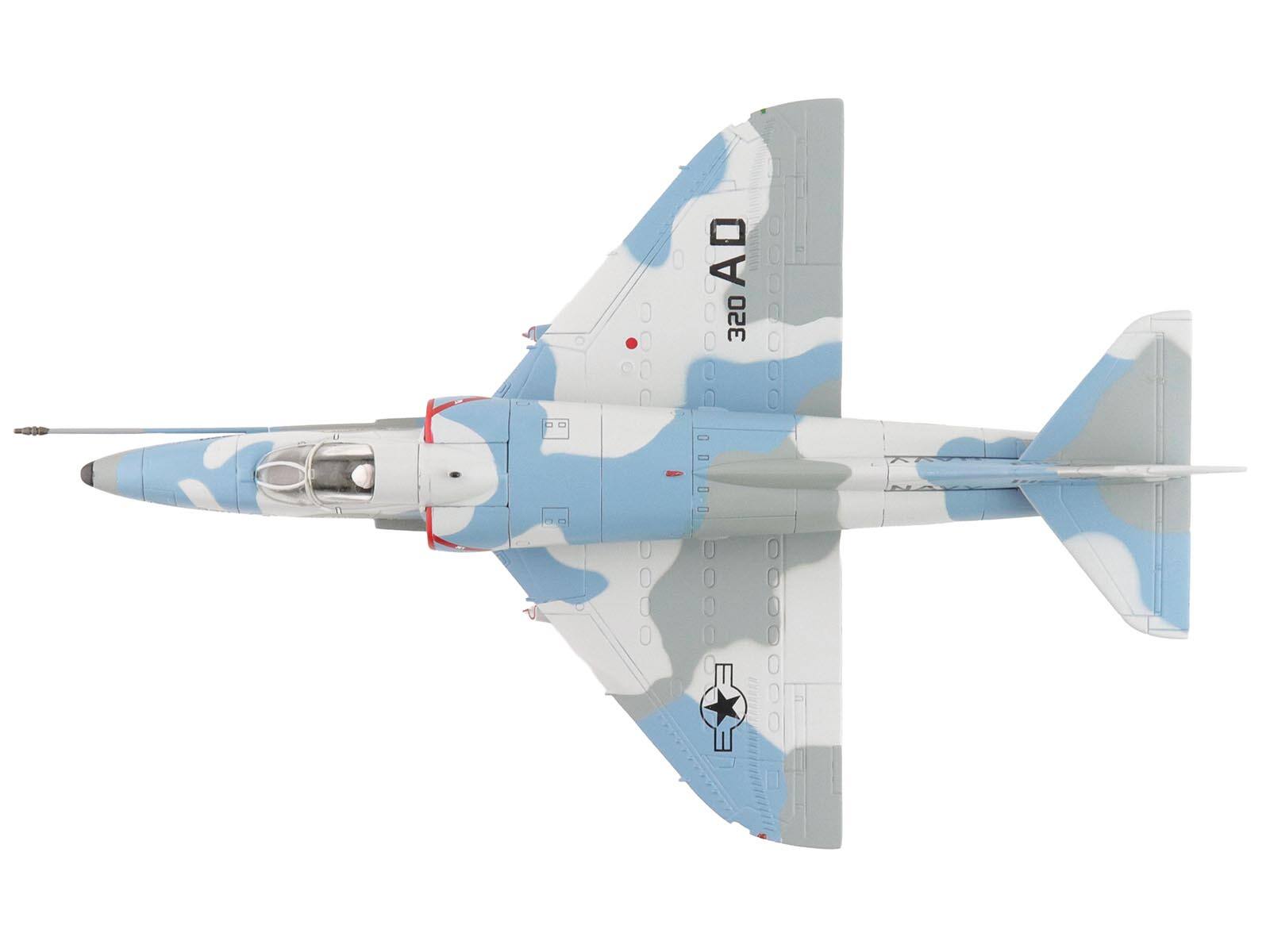 Alt View 3. Hobby Master - Douglas A-4E Skyhawk Aircraft "Aggressor Scheme" (1975) United States Navy "Air Power Series" 1/72 Model by Hobby Master.
