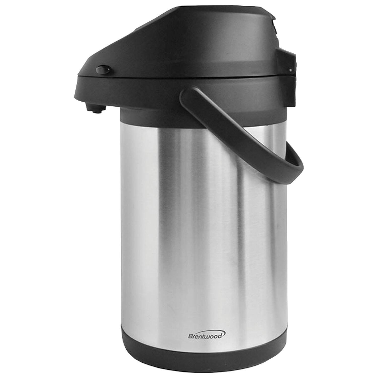 Front. Brentwood - Brentwood Ctsa-2500 Airpot Hot And Cold Drink Dispenser (2.5 L) - silver.