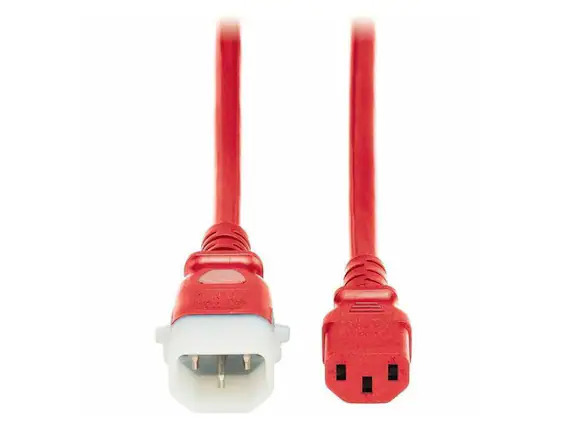 Front. Eaton - Eaton Tripp Lite 6ft PDU Power Cords C13 to P-Lock C14 Heavy-Duty 15A Red 6 Pack - Red.