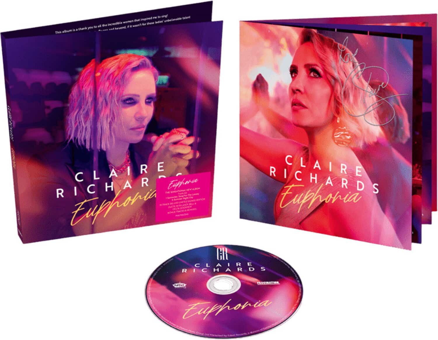 Claire Richards - Euphoria - Autographed Deluxe Edition   - COMPACT DISCS [CD] price history on PriceWatchPro