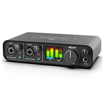 MOTU M2 2x2 USB C Audio Interface for Recording, Mixing MOTU M2 2x2 USB C Audio Interface for Recording, Mixing