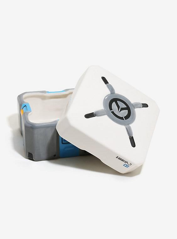 Alt View 10. Toynk - Overwatch 5 1/2" x 6 3/4" Loot Box Ceramic Cookie Jar - Gray.