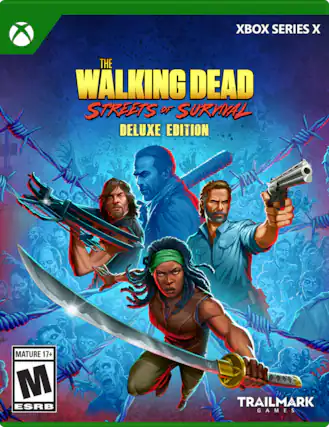 XBOX SERIES X THE WALKING DEAD STREETS OF SURVIVAL DELUXE EDITION MATURE 17+ M ESRB TRAILMARK GAMES - M (Mature 17+)