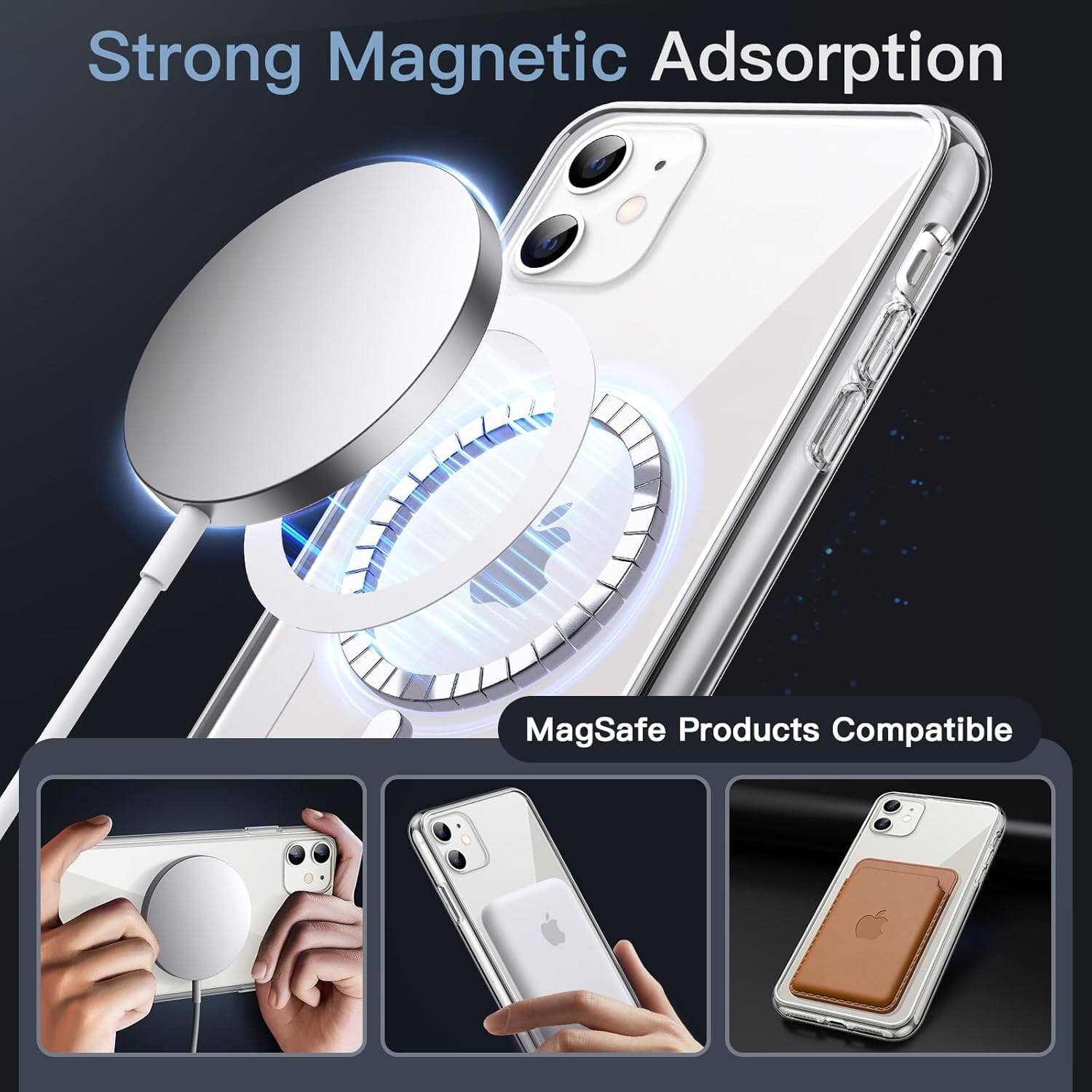 Strong Magnetic Adsorption, MagSafe Products Compatible