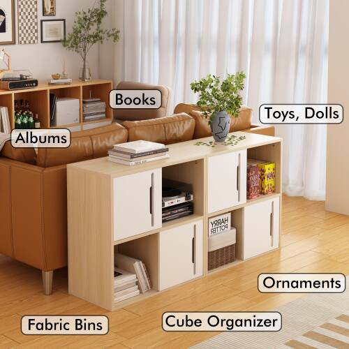Albums Books Toys, Dolls Ornaments Fabric Bins Cube Organizer
