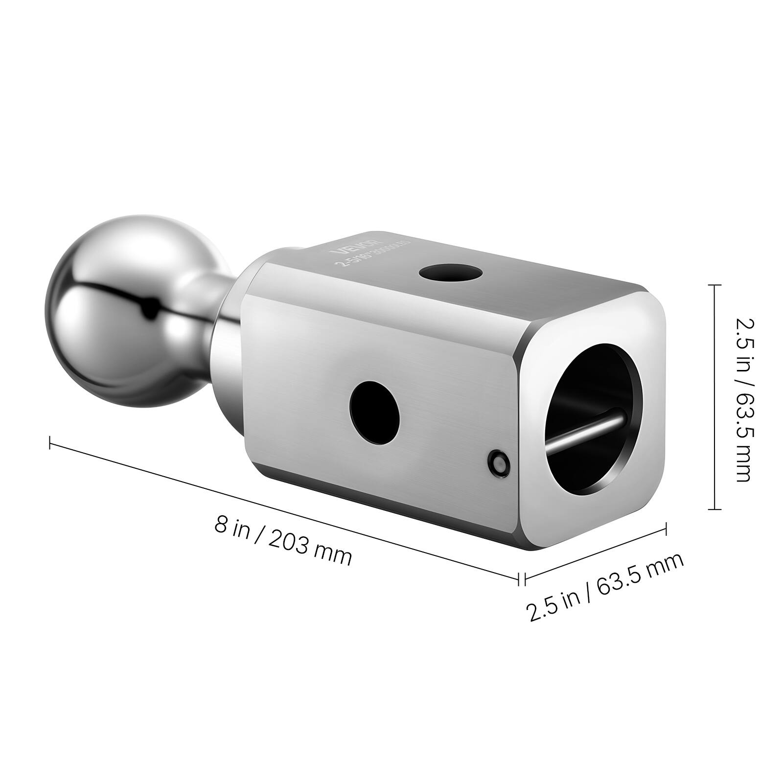 YER sersse 8 in - 203 mm | 63.5 2.5 in 2.5 in / 2.5 in / 63.5 63.5 mm