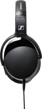 Front. Sennheiser - Sennheiser HD 400U WIRED OVER-THE-EAR Headphones - Black.