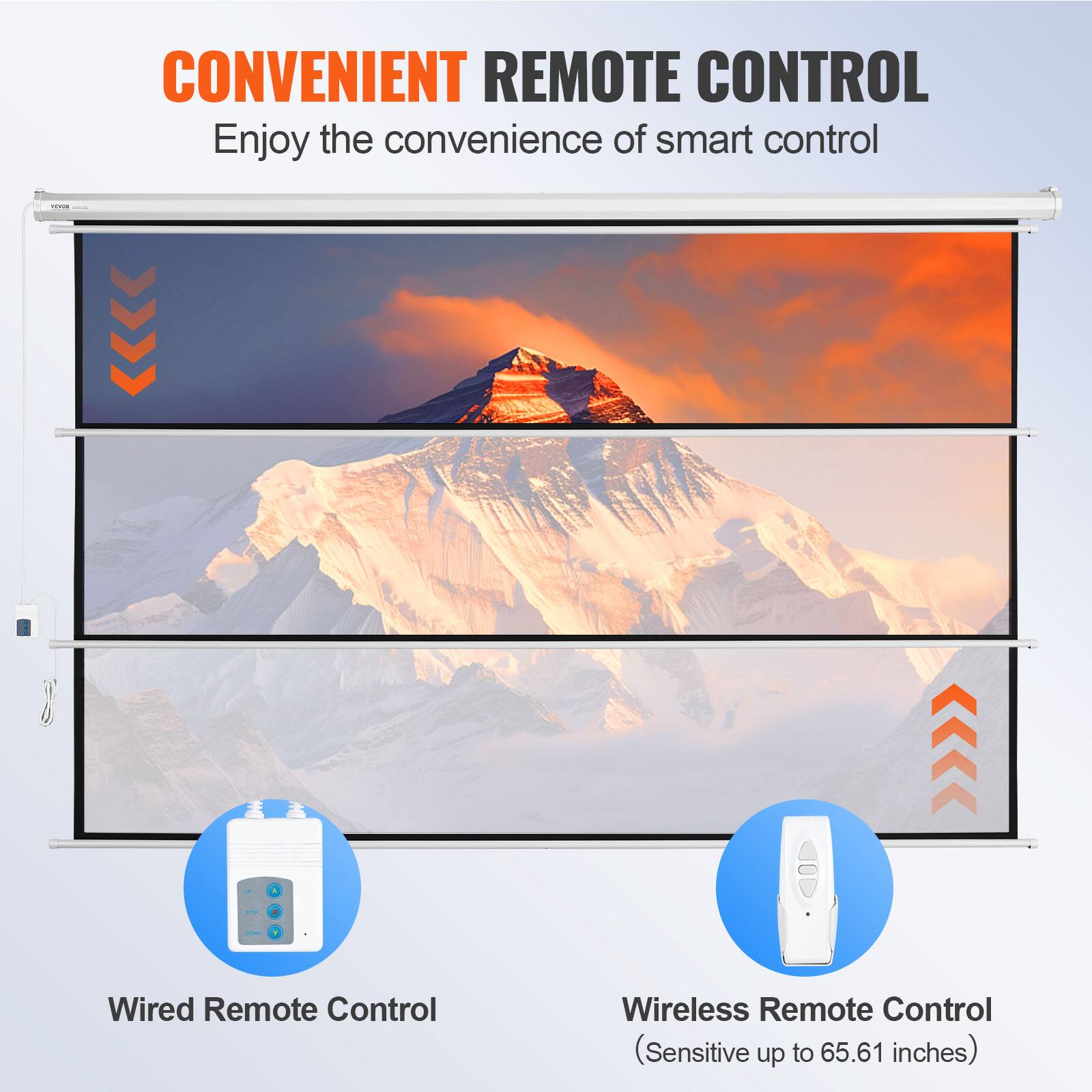 CONVENIENT REMOTE CONTROL
Enjoy the convenience of smart control

- Wired Remote Control
- Wireless Remote Control (Sensitive up to 65.61 inches)