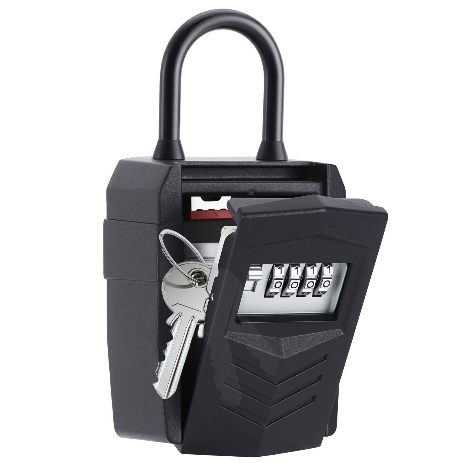 Alt View 8. Fitnate - XL Large Capacity Key Lock Box for Keys, Home, Apartment, Office - Black.
