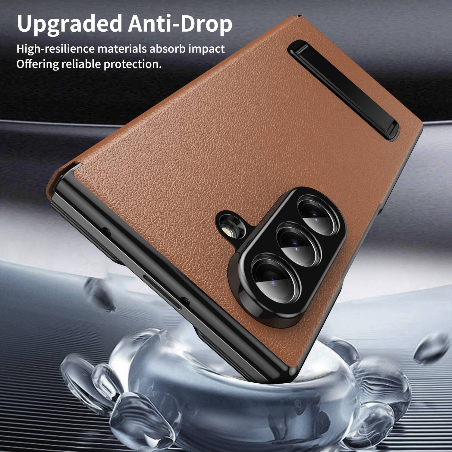 Upgraded Anti-Drop  
High-resilience materials absorb impact  
Offering reliable protection.