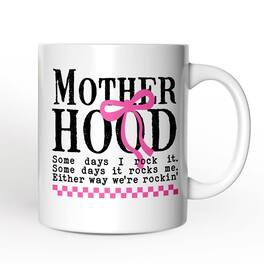 OrnamentallyYou - Motherhood Mug, Mom Gift - White
