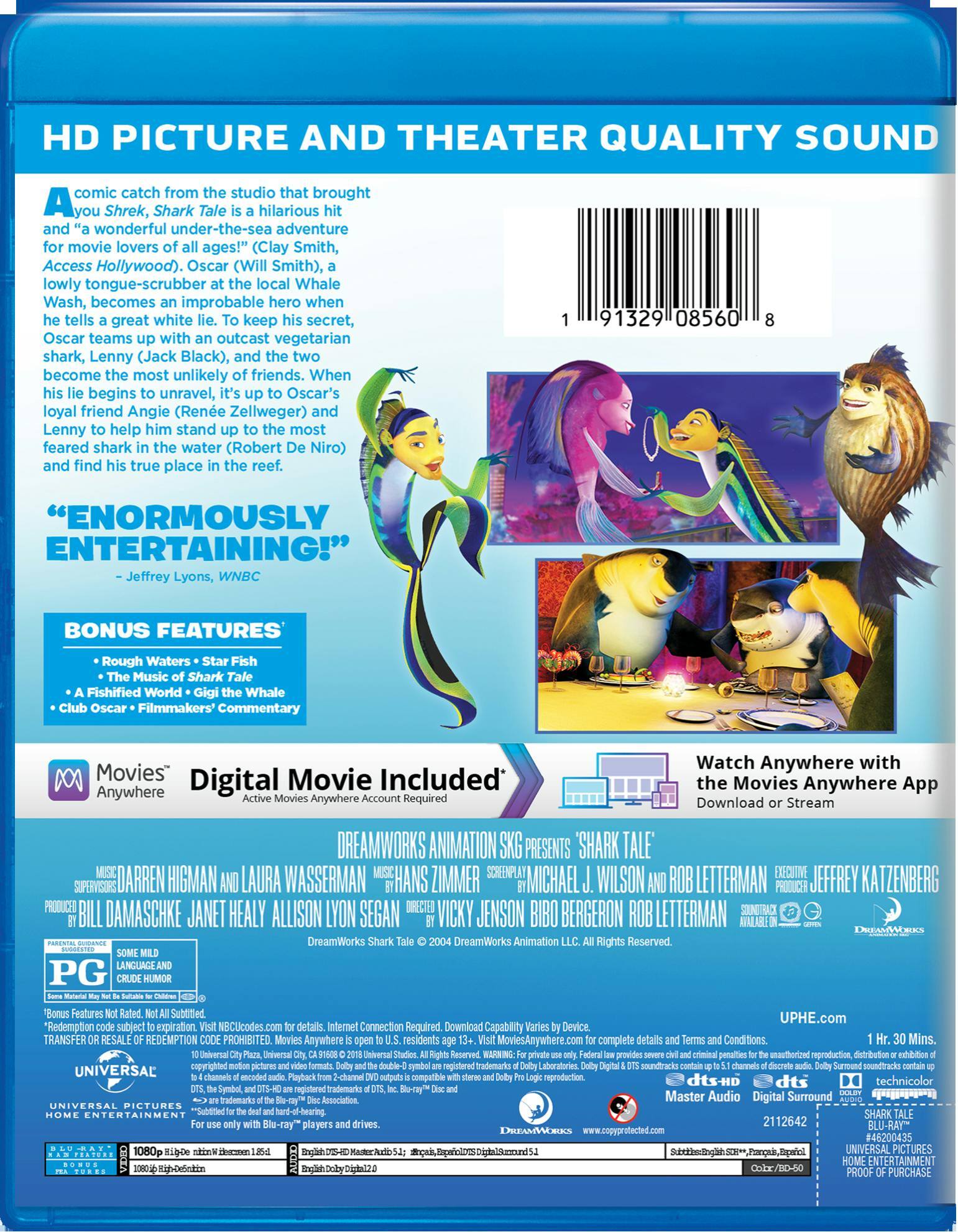 Back. Shark Tale   - BLU-RAY.