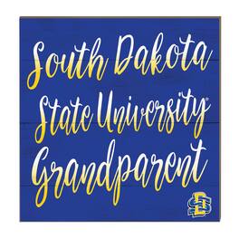 Jardine - South Dakota State Jackrabbits 10'' x 10'' Grandparent Plaque - Blue