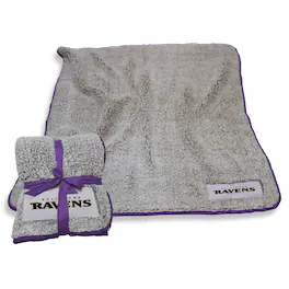 Logo Brands - Baltimore Ravens 50" x 60" Frosty Fleece Team Blanket - Multicolor