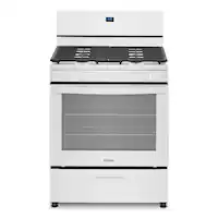 Whirlpool - 5.1 Cu. Ft. Freestanding Gas Range with Broiler Drawer - White - Front_Zoom