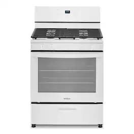 Whirlpool - 5.1 Cu. Ft. Freestanding Gas Range with Broiler Drawer - White
