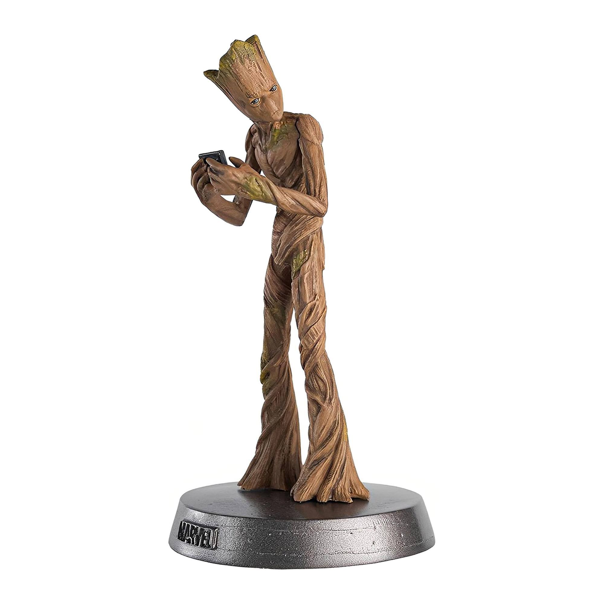 Alt View 1. Marvel - Eaglemoss Marvel Heavyweights 1:18 Scale Metal Statue | 004 Groot - Brown.