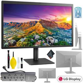 LG - UltraFine 27MD5KL-B 27" 16:9 5K Monitor - Cleaning Kit - LCD CLEANING KIT - 12-Outlets Surge Protector & More