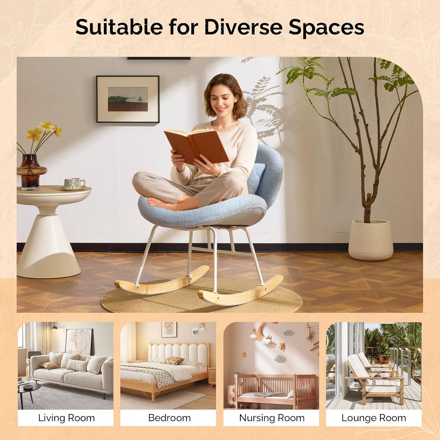 Suitable for Diverse Spaces

Living Room  
Bedroom  
Nursing Room  
Lounge Room