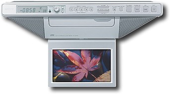 Best Buy Sony Under Cabinet 7 Widescreen Lcd Tv With Cd Clock