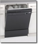 Angle Standard. Whirlpool - 23-7/8" Built-in Dishwasher - Black-on-Black.