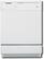 Front Standard. Whirlpool - 23-7/8" Built-In Dishwasher - White-on-White.