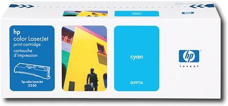 Front Standard. Hewlett-Packard - Laserjet Print Cartridge - Cyan.