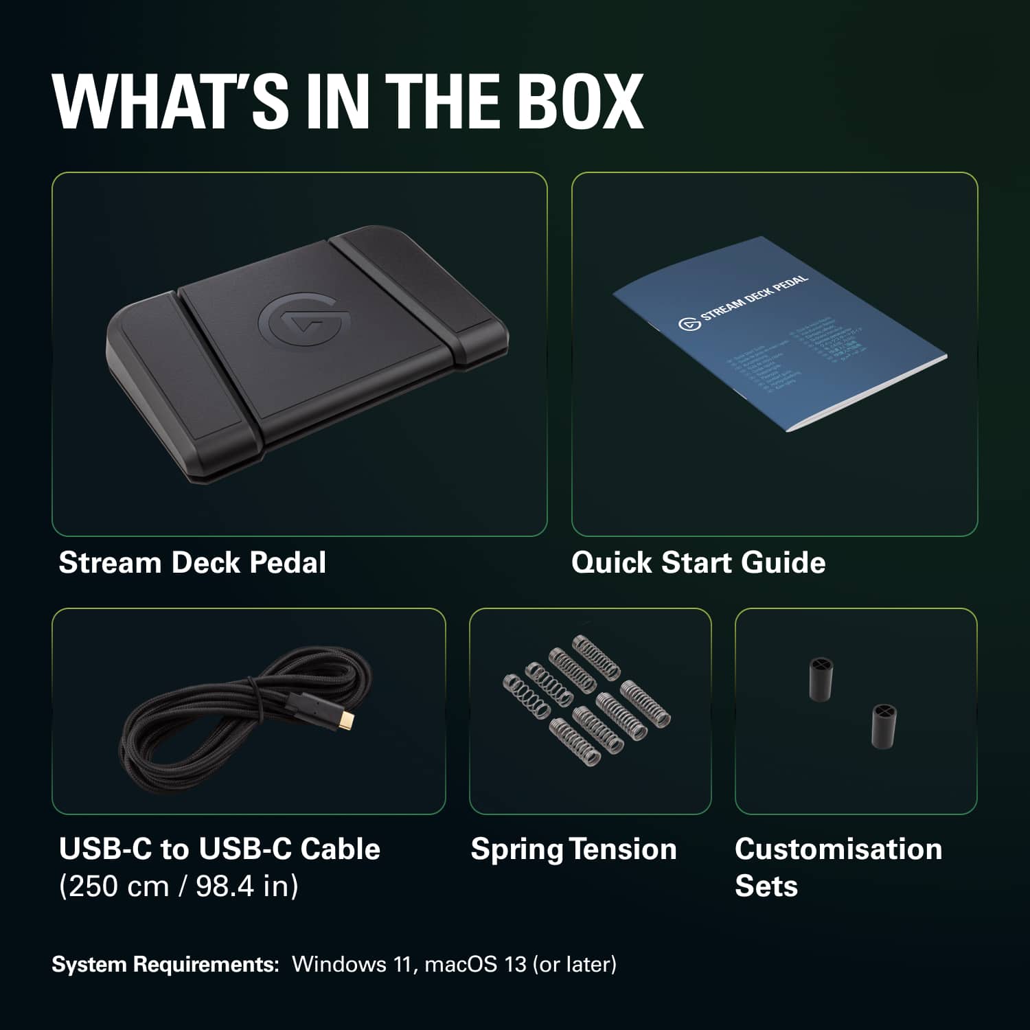 Elgato Stream Deck Pedal – Hands Free Foot Controller for Gamers
