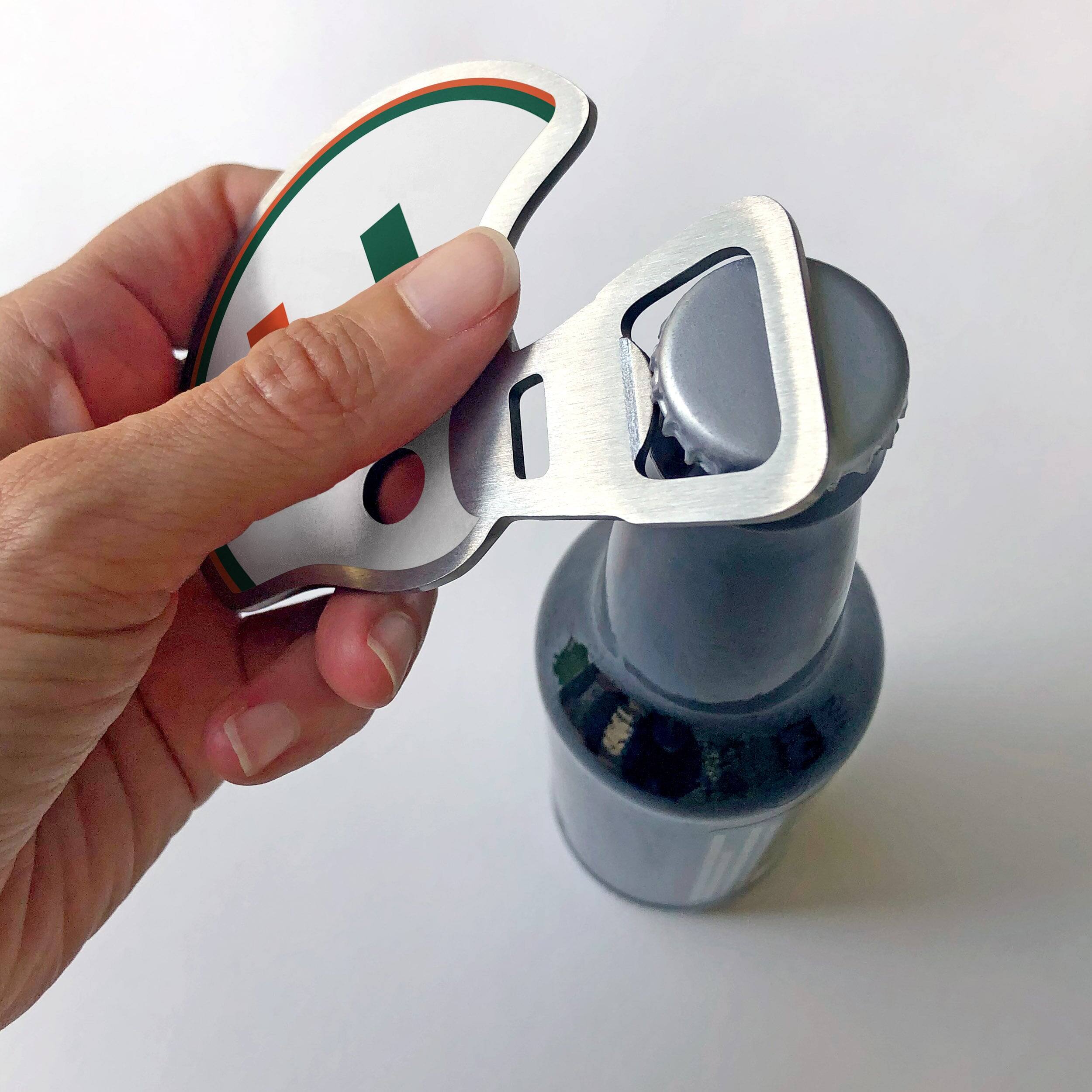 Alt View 1. YouTheFan - Miami Hurricanes Football Season Opener Bottle Opener - Multicolor.