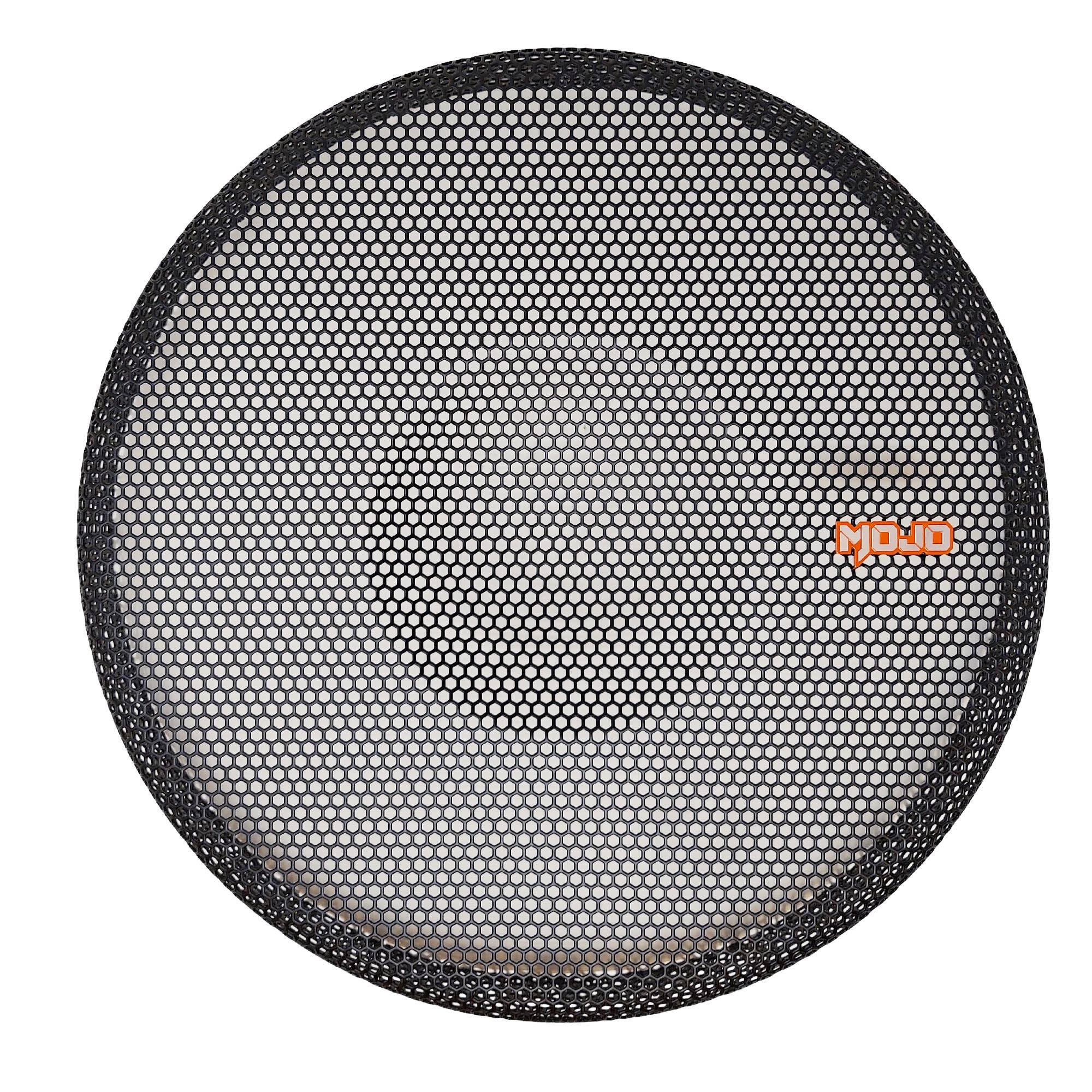 Front. Memphis Car Audio - Memphis Audio MJG15 - MJ AND MJP 15" Subwoofer Grille - Black/Gray.
