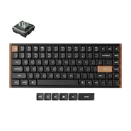 Keychron - K3 HE 75% Ultra-Slim Wireless RGB Magnetic Keyboard with Hot-Swappable Lime Switch and QMK and Built-in AI Launcher - Black