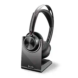 Plantronics - Voyager Focus 2 UC USB-A Headset with Stand - Bluetooth Stereo, Boom Mic, ANC, USB-A PC/Mac Compatible