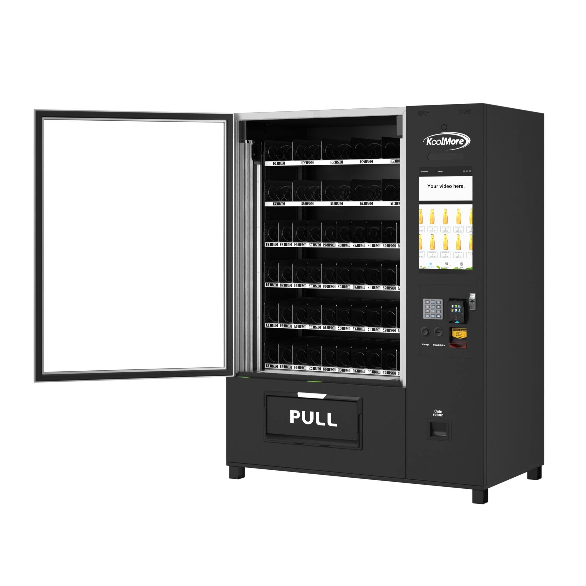 Koolmore Refrigerated Vending Machine with 21.5 in. Touch Display