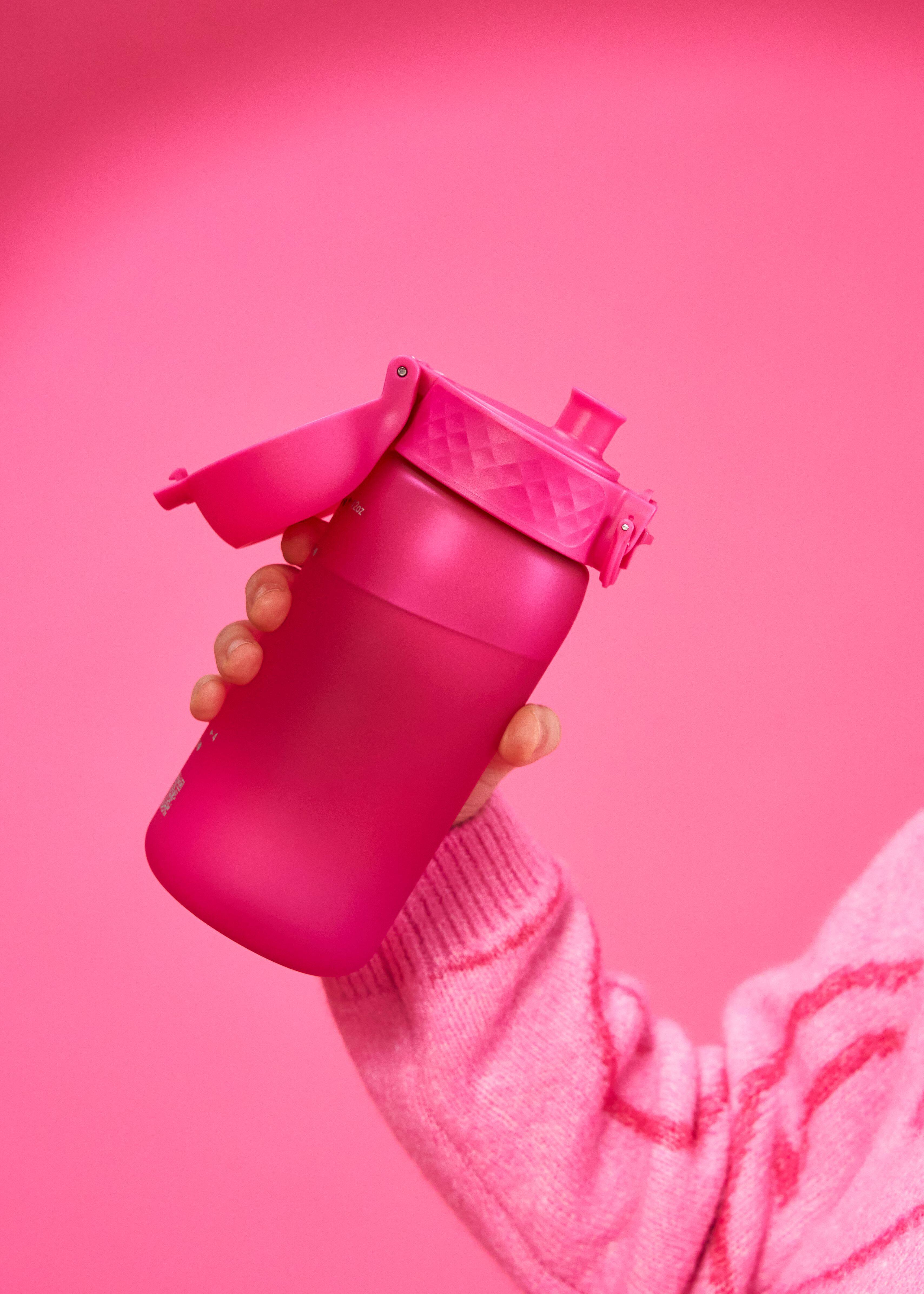Left. Ion8 - BPA Free Recyclon Water Bottle - 12oz - Pink.