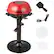 Alt View 2. Costway - Outdoor 1600W Electric BBQ Grill with Warming Rack, Temperature Control & Grease Collector Red - Red.
