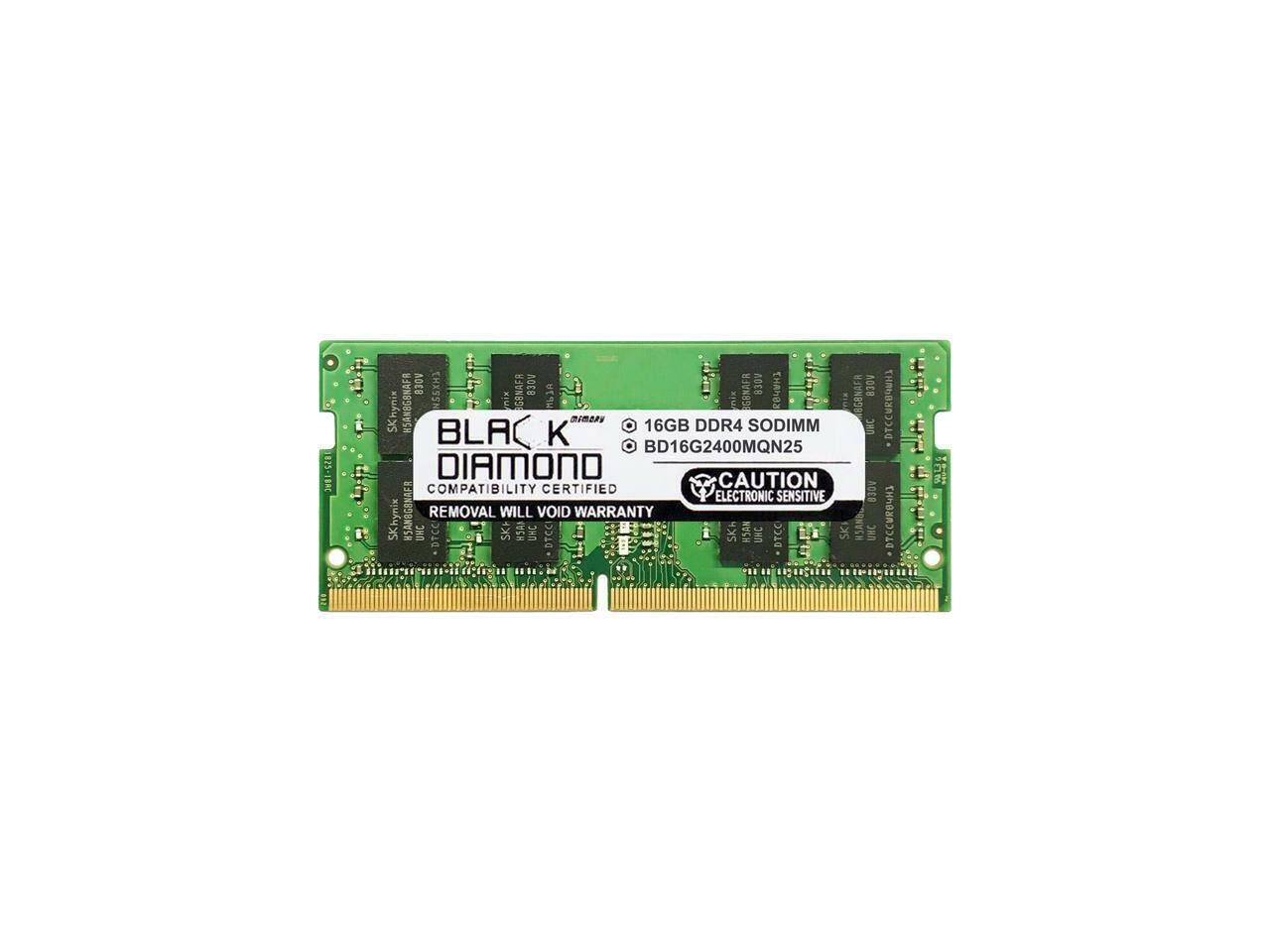 Black Diamond - memory 16gb 260-pin ddr4 so-dimm ddr4 2400 (pc4 19200) laptop memo