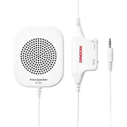 Front. Sangean - Portable Pillow Speaker - White.