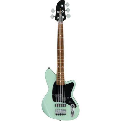 Front. Ibanez - Ibanez Talman Bass Standard TMB35 5-String Electric Bass Guitar, Jatoba Fretboard, Mint Green.